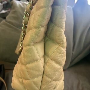 Kate Spade Cream Quilted Shoulder Bag